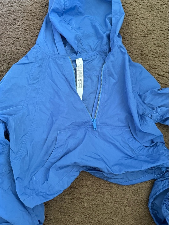 lululemon athletica Jackets & Blazers - Light Blue Hooded Anorak Pullover